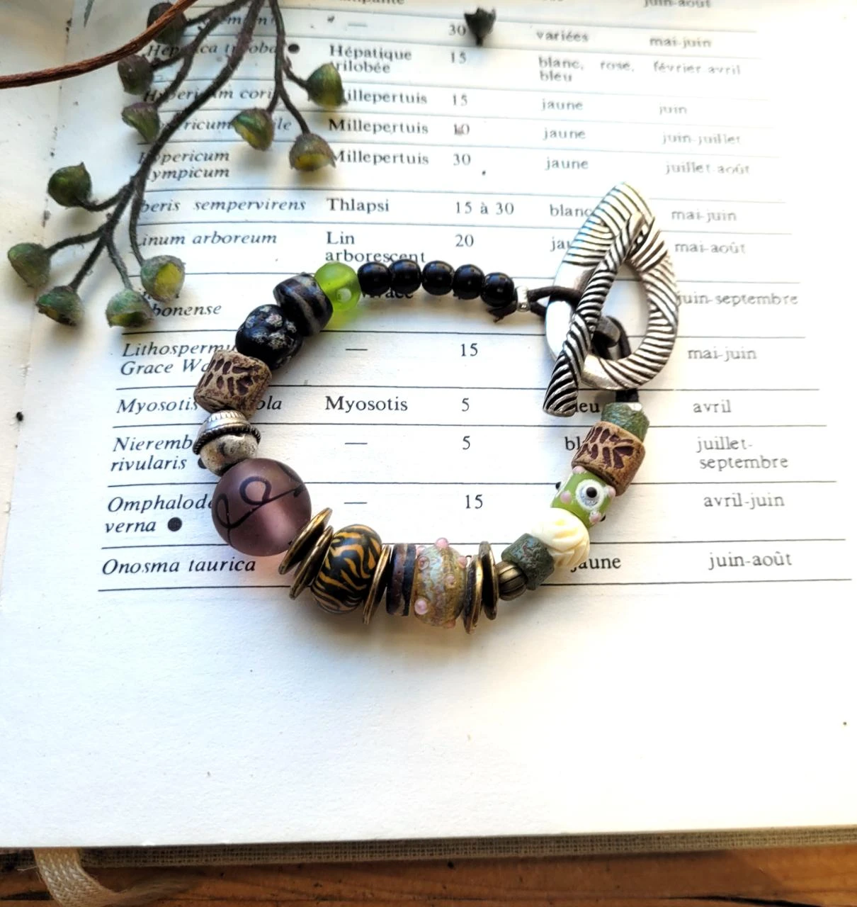 A chic boho urban bracelet with delightful glass beads. – photo 3
